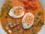 Lachssüppchen mit Chilli - Rezept