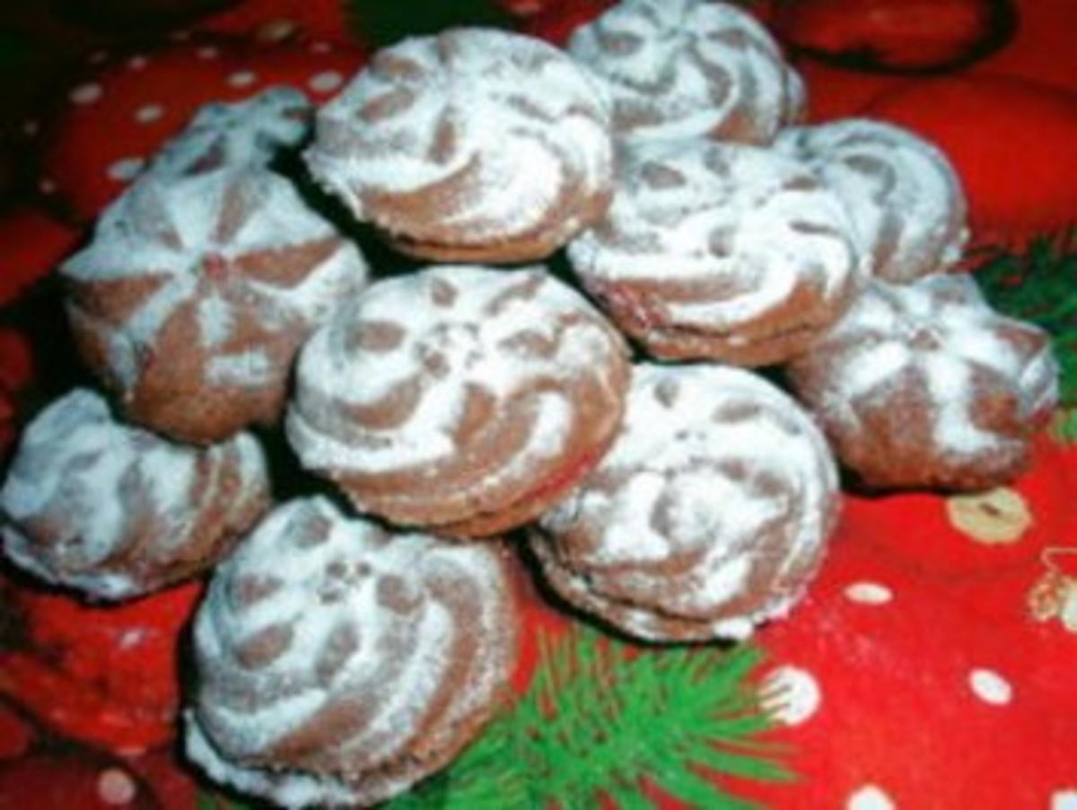 Kekse: Himbeer - Rosetten - Rezept