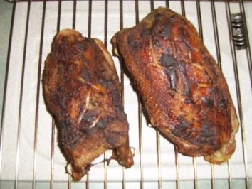 Gebackene Gans auf Wirsinggemüse und Schupfnudeln - Rezept - Bild Nr. 9