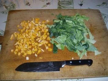 Gebackene Gans auf Wirsinggemüse und Schupfnudeln - Rezept - Bild Nr. 7