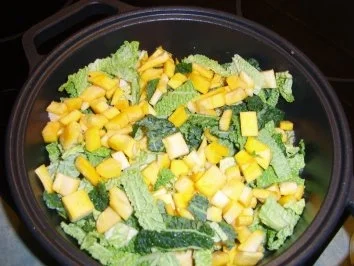 Gebackene Gans auf Wirsinggemüse und Schupfnudeln - Rezept - Bild Nr. 8