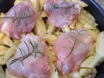 Rezept: Zwergi's Kartoffel - Haehnchen - Pfanne Bild Nr. 5 Zwergi's Kartoffel - Haehnchen - Pfanne - Rezept - Bild Nr. 5