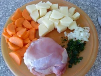 Zwergi's Haehnchenbrust gekoechelt mit frischem Gemuese - Rezept - Bild Nr. 3