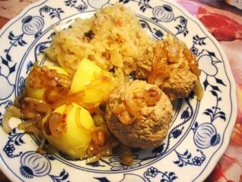 Leberknödel mit Sauerkraut - Rezept - Bild Nr. 5