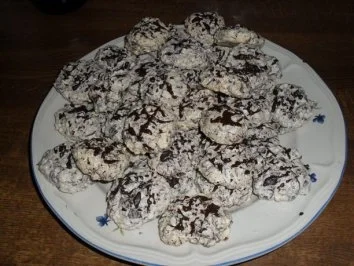 Weihnachtsplätzchen: Schoko-Mandelmakronen ca. 30 - 40 Stück - Rezept - Bild Nr. 7