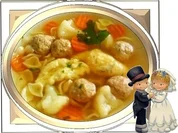 Hochzeitsuppe mit Grießnockerln - Rezept