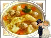 Hochzeitsuppe mit Grießnockerln - Rezept