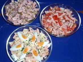 Rezept: Wurstsalat-Trio Wurstsalat-Trio - Rezept