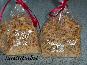 Rezept: Orangen-Chili-Salz Bild Nr. 2 Orangen-Chili-Salz - Rezept - Bild Nr. 2