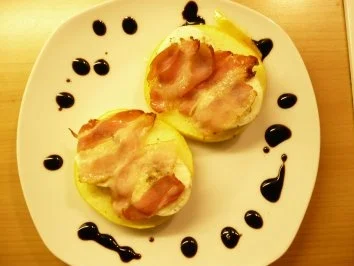 Gegrillter Ziegenkäse mit Äpfeln - Rezept