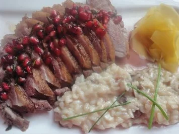 Entenbrust an Granatapfelvinaigrette - Rezept - Bild Nr. 5