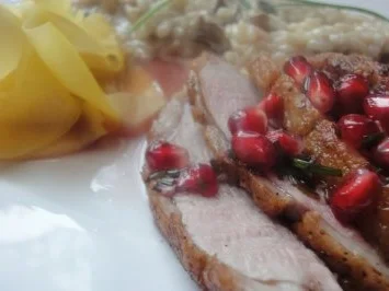 Entenbrust an Granatapfelvinaigrette - Rezept - Bild Nr. 6