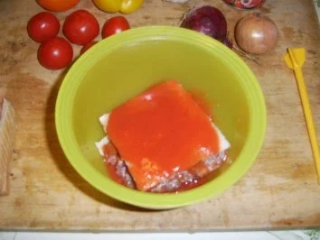 Rezept: Hackfleisch-Pizza Mediteran Bild Nr. 3 Hackfleisch-Pizza Mediteran - Rezept - Bild Nr. 3