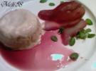 Desserts: Rotweinbirne mit Zimtparfait - Rezept