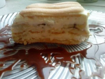 Rezept: Bananentiramisu mit Mascarponecreme auf Schokoladenspiegel Bild Nr. 8 Bananentiramisu mit Mascarponecreme auf Schokoladenspiegel - Rezept - Bild Nr. 8