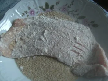 Kalbschnitzel  Porreegemüse Salzkartoffeln und grünen Salat - Rezept - Bild Nr. 5