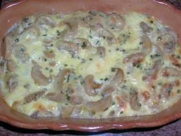 Kalbstafelspitz,  gebraten, mit lauwarmer Espresso-Vinaigrette an Champignongratin - Rezept - Bild Nr. 10