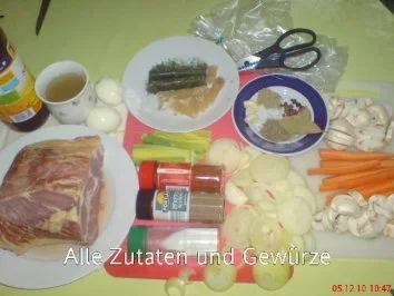 Kasslerbraten aus dem Bratenschlauch mit Kartoffelklößen - Rezept - Bild Nr. 2