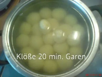 Kasslerbraten aus dem Bratenschlauch mit Kartoffelklößen - Rezept - Bild Nr. 8