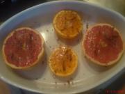Gebackene Grapefruits mit Honig - Rezept