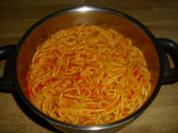 Ajvar Spaghetti - Rezept