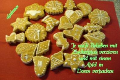 Lebkuchenfiguren Rezept, Lebkuchenfiguren Rezept