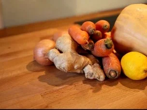 Kürbissuppe mit Ingwer und Kokosmilch - Rezept