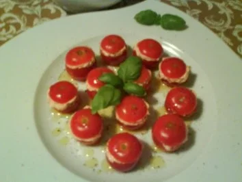 Gefüllte Cocktailtomaten mit Ricottacremefüllung - Rezept - Bild Nr. 5