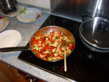 Gebratene Nudeln Curry als Dinner for two - Rezept