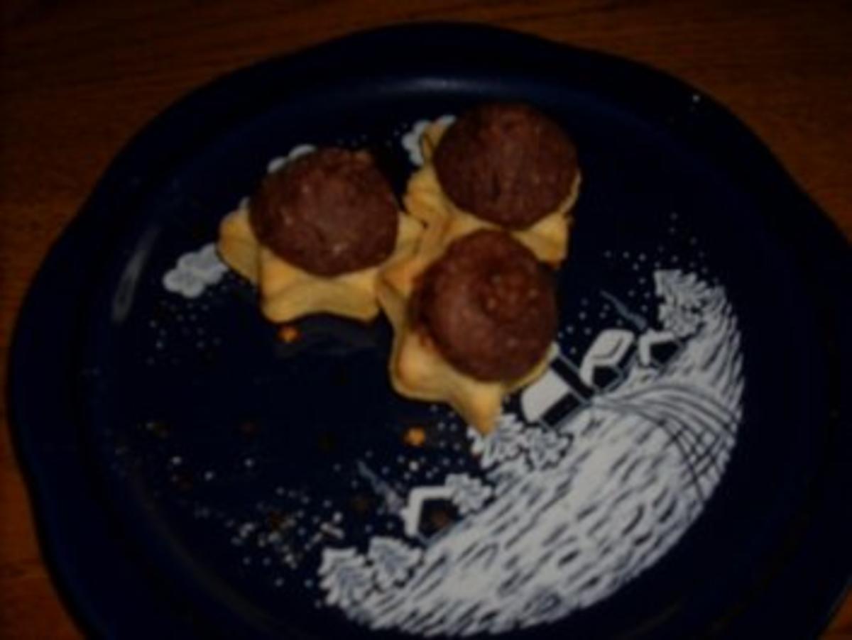 Rezept: Gewürzsterne m Schokobaiser Gewürzsterne m Schokobaiser - Rezept