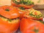 Gefüllte Tomaten mit Kräuterkruste - Rezept