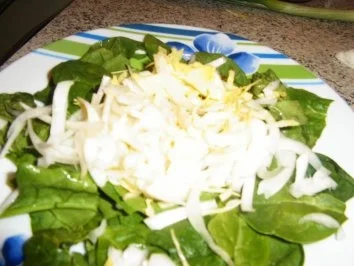 Spinatsalat mit Bambussprossen - Rezept - Bild Nr. 3