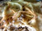 Nudelauflauf mit Makkaroni und Gehacktes - Rezept