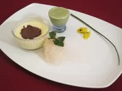 Eis von grünem Tee und Zitronengrassorbet - Rezept