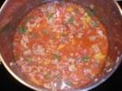 Spagetti mit Bolognese-Soße und Käse - Rezept