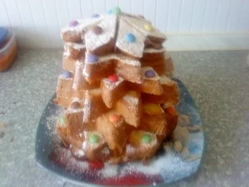 Rezept: Zwergi's weihnachtlicher Panettone - Baum Bild Nr. 2 Zwergi's weihnachtlicher Panettone - Baum - Rezept - Bild Nr. 2