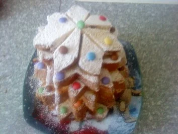 Rezept: Zwergi's weihnachtlicher Panettone - Baum Bild Nr. 3 Zwergi's weihnachtlicher Panettone - Baum - Rezept - Bild Nr. 3