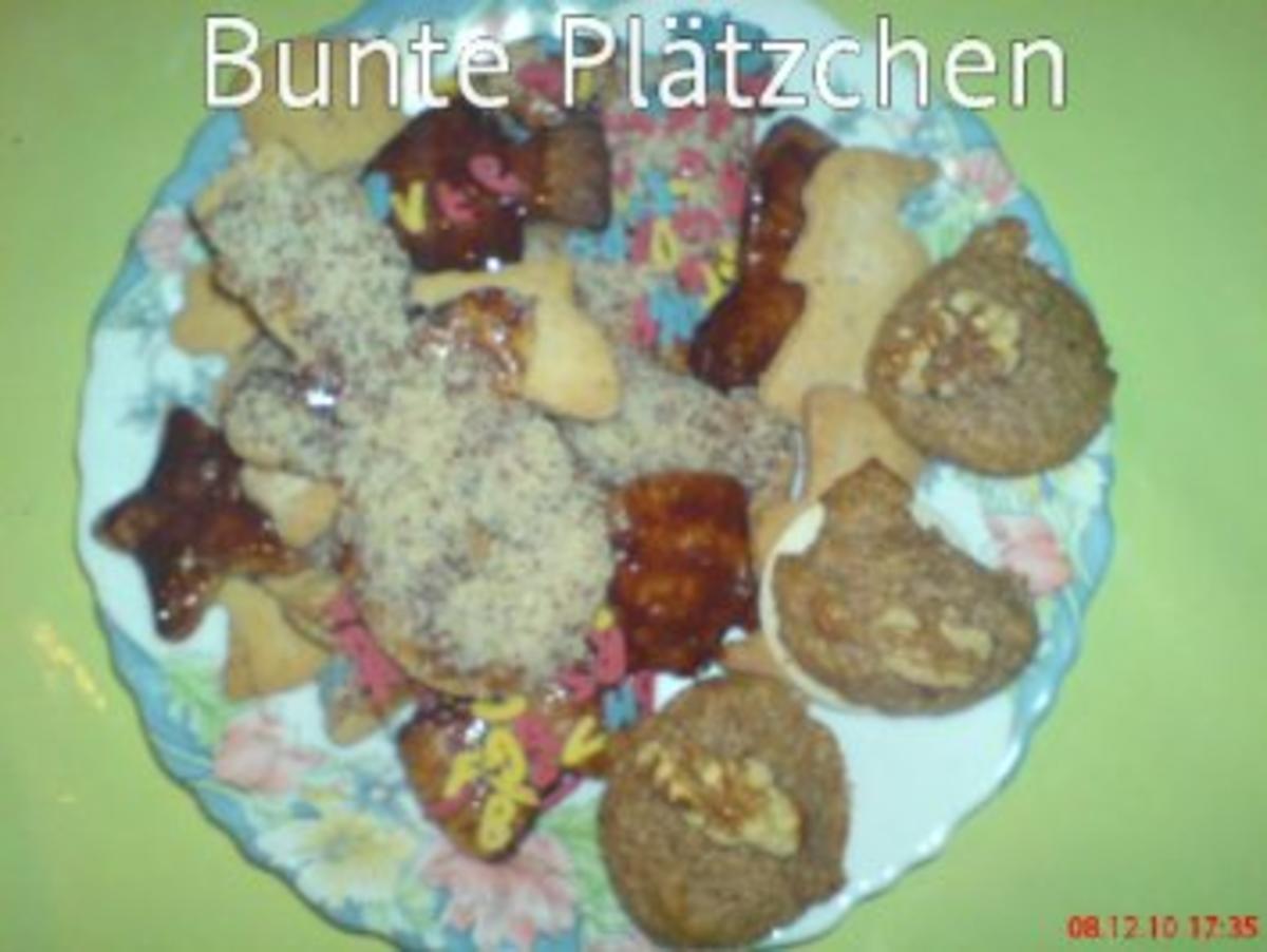 Bunte Plätzchen - Rezept