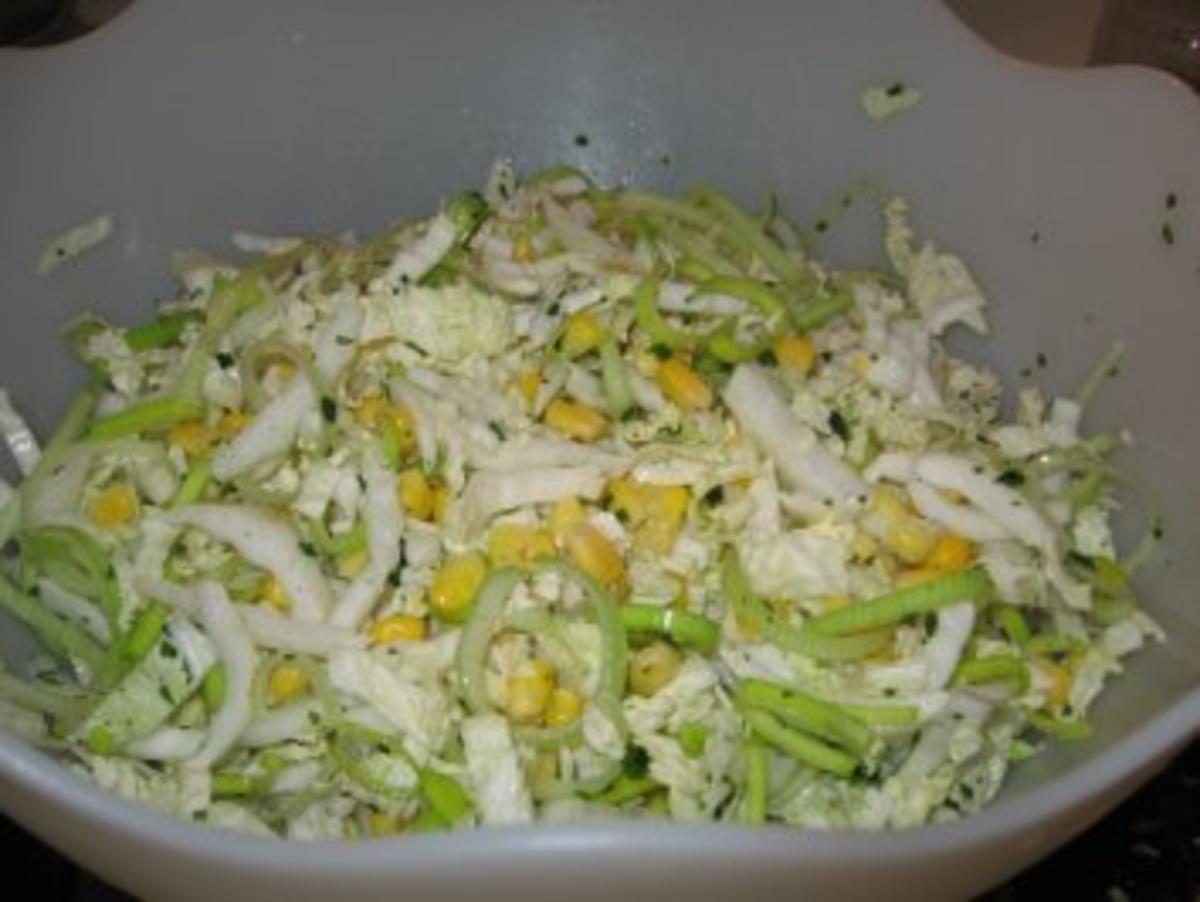 Chinakohl-Lauchsalat - Rezept - Bild Nr. 4