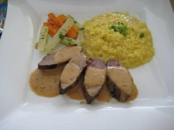 Lammnierstück an Bistrosauce - Rezept