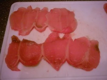 Gerollte Paprikaschoten mit Auberginenmus und Soße - Rezept - Bild Nr. 3