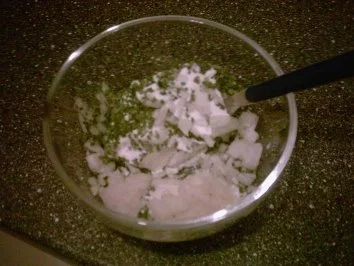 Gerollte Paprikaschoten mit Auberginenmus und Soße - Rezept - Bild Nr. 4