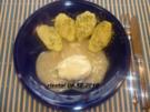 Verlorene Eier in Zwiebelsoße - Rezept