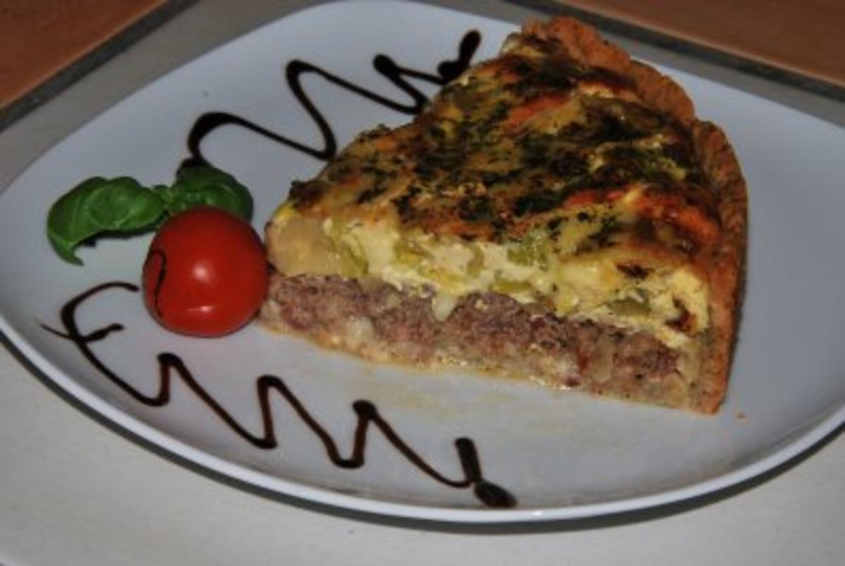 Bilder für Nussige Hackfleisch-Rosenkohl-Tarte - Rezept