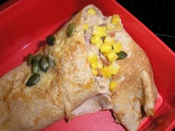 Rezept: gerollte Tomaten- Thunfish- Pfannkuchen Bild Nr. 4 gerollte Tomaten- Thunfish- Pfannkuchen - Rezept - Bild Nr. 4