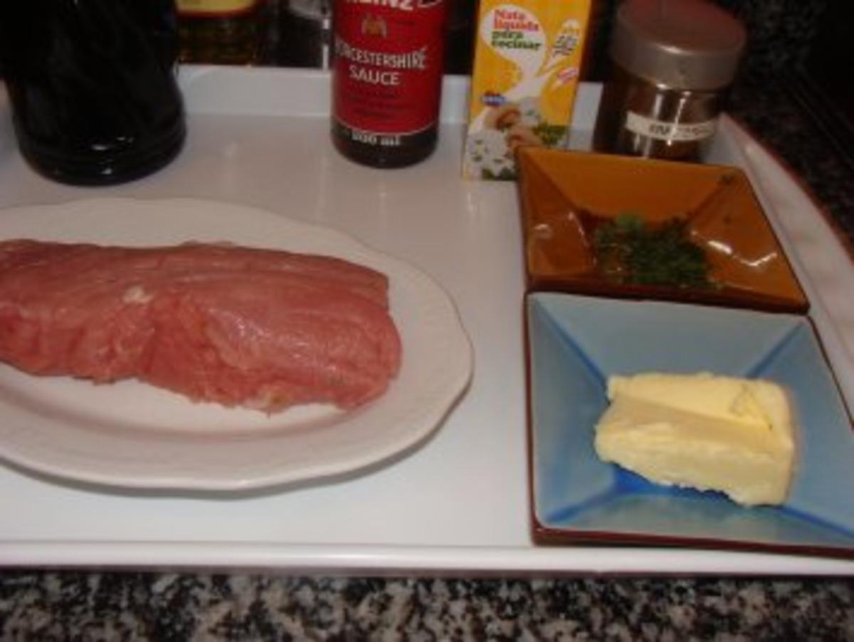 Fleisch : -Schweinefilet mit Sahnesauce- - Rezept - Bild Nr. 3