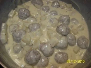 Frikadellen mit Kohlrabi in Sahnesauce - Rezept - Bild Nr. 7