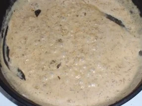 Seelachsrückenfilet mit einer Zwiebel-Sahne-Senfsoße und Trüffelkartoffeln - Rezept - Bild Nr. 5