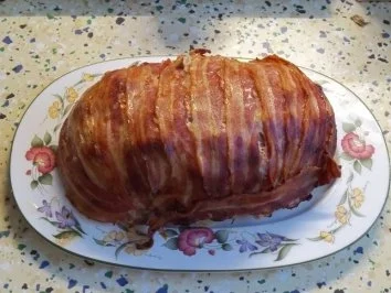 boto's Hackbraten, mit Speckmantel und Eikern - Rezept - Bild Nr. 3