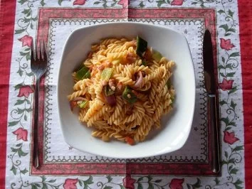 Fusilli tricolore - Rezept